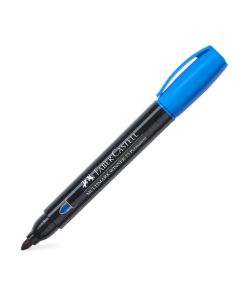 Faber Castell Marcador Permanente Winner 23 Punta Red Azul - Modelo: 453352