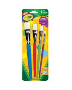 Crayola Pinceles Planos Set 4 Piesas - Modelo: 535200003