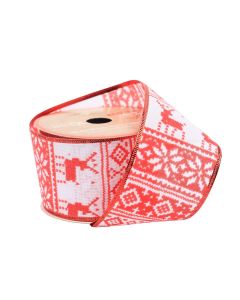 Cinta Decorativa Navideña 6.3 cm x 10 Yardas