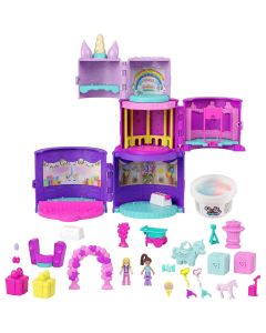  Mattel Polly Pocket Spin 'N Surprise Cumpleaños, Temática de Unicornio