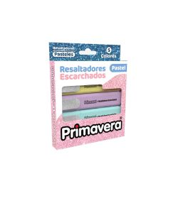 Primavera Set de Resaltadores Escarchado - 5 Colores Pastel - Modelo: 1098-019