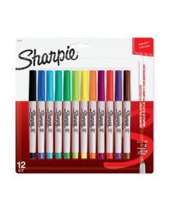 Marcador Permanente Punta Ultrafina 12 Piezas