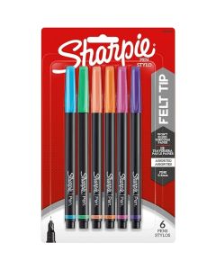 Sharpie Set de Marcadores Permanentes Punta Ultrafina - 6 Piezas - Modelo: 1152626