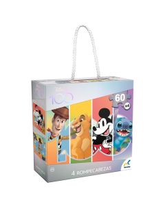 Disney Rompecabezas 4 en 1 D-100