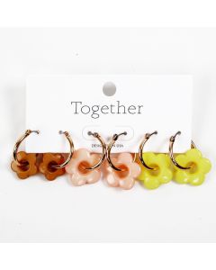 Together Set de Argollas - 3pares - Modelo: TE911G