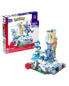 Mattel Mega Construx Building Set Pokémon Piplup y Sneasel's Snow Day
