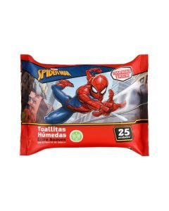 Spiderman Wipes Spiderman 25 Unidades - Modelo: Gela52352