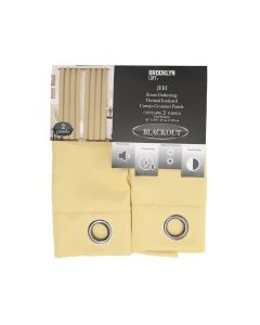 Generica Set de Cortinas 38 x 90" - 2 Piezas - Modelo: BLBC90SL-BG