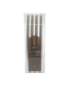 Generica Set de Velas Silver 12" - 4 Piezas