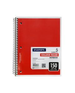 Studmark Libreta de 5 Materias Raya Ancha 360 Pag - Modelo: St05255