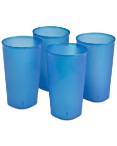 Sterilite Set de Vasos 20 Onzas Azul - 4 Piezas