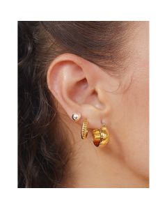 Entrelazos Set de Aretes para Dama - 3 Piezas - Modelo: Kf232-1226