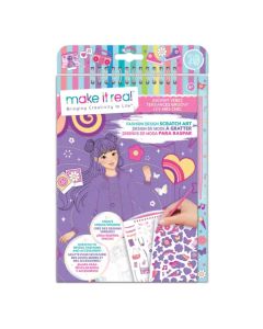 Make It Real Fashion Design Scratch Art: Groovy Vibes