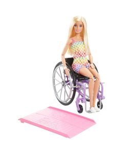 Barbie Silla de Ruedas Rampa y Accesorios