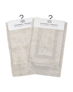 Arkwright Home Set de Alfombras para Baño - 2 Piezas - Modelo: CR-2PCSET-LG