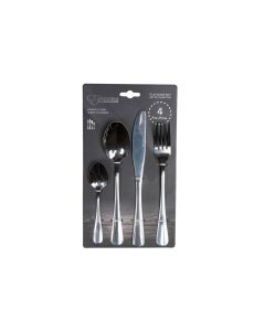 Generica Juego de Cubiertos de Metal 4 piezas