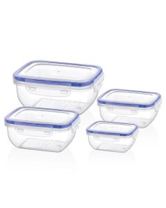 Bager Juego de Envases para Alimentos - 4 Piezas - Modelo: BG-506