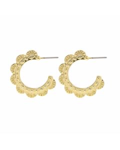 Crystal Avenue Argollas para Dama - Gold - Modelo: 28679