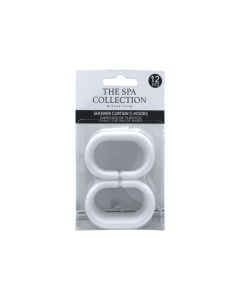 Generica Ganchos de Cortina para Baño - 12 Piezas - Modelo: 711-1442352