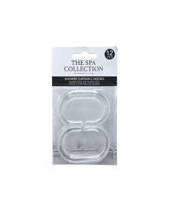 Generica Ganchos de Cortina para Baño - 12 Piezas - Modelo: 711-1442353