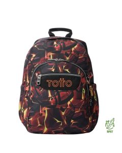 Totto Mochila 20l Acuarela Fire - Modelo: Ma04eco001-24260-6yw