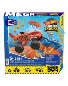 Mattel Mega Bloks Monster Trucks S&C Tiger Shark Chomp Course