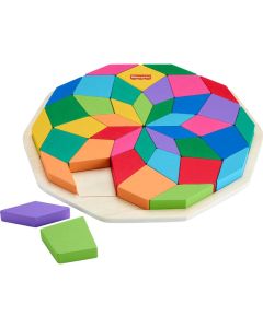 Fisher-Price Rompecabezas Geométrico Mandala de Madera