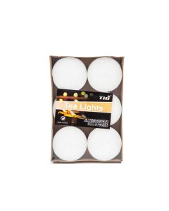 Generica Set de 6 Velas de Té 5.5 x 2 cm