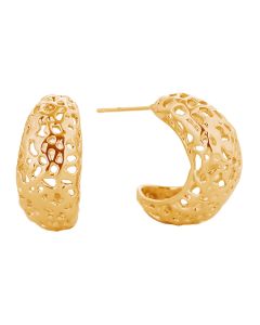Kw Argollas para Dama - Gold - Modelo: SJE310636