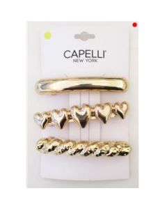 Capelli New York Gancho para Cabello 3 piezas - Modelo: B133657-3