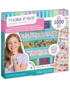 Make It Real Alphabet Bead Bracelet Set
