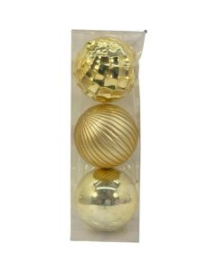 Santini Juego de Bolas Decoradas 15 cm - 3 piezas