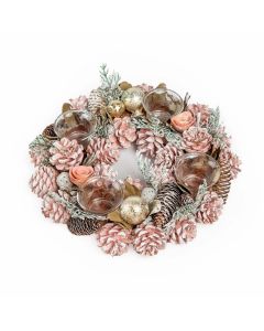 Maranelo Porta Vela Guirnalda de 4 Vasos 31 cm