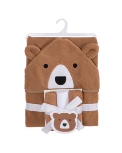 Toalla con Capucha + 3 Toallitas Bear