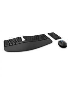 Microsoft Teclado| Mouse Serie Sculp Ergonomico| Espanol Negro