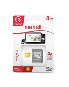 Maxell Memoria Micro Sd Cl10 Con Adaptador 8Gb