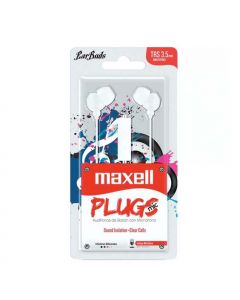 Maxell In Mic Inear Stereo Buds W Mic Plugz Blanco