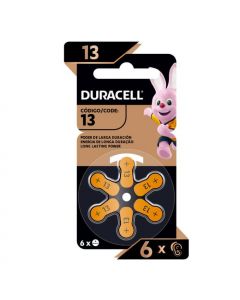 Duracell Baterías Auditivas Tipo 13 Pr48(Blister de 6 Unidades)