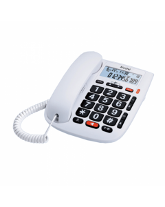 Alcatel Telefono Con Cable Tmax20 Fr Wht Pantalla Retro Iluminada Función Manos Libres Teclado Con Grandes Teclas 1 Tecla De Memoria Directa