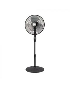 Abanico De Pedestal | 16" |3 Velocidades | Control Remoto | Negro