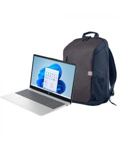 HP Laptop 15-FC0008LA | Pantalla 15.6" | 512 GB SSD | 8GB RAM | AMD Ryzen 5 7520U | Windows 11 Home | Azul Moonlight + Mochila Travel - Azul 