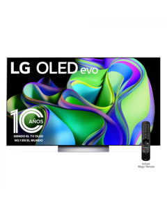 LG Televisor OLED evo 65'' C3 | 4K | Smart TV con ThinQ AI |  Procesador Inteligente A9 Gen 6
