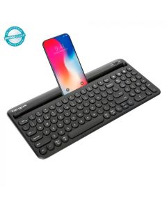 Targus Teclado antimicrobiano Bluetooth® para múltiples dispositivos con soporte para tableta/teléfono AKB867ES | Negro