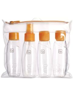 Go Travel Set de Botellas para Viaje | Naranja