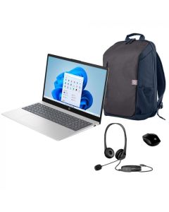Laptop  Hp 15-Fc0014La | Amd Ryzen 7 | 16 Gb | 512 Gb | Pantalla 15.6" |  Fhd |  Windows 11 Home  + Mouse Hp 200 Negro Inalámbrico + Mochila Hp Travel + Audífonos Hp