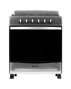 Nisato Estufa 30" | 5 Quemadores | Acero Inoxidable | Parrillas de Hierro Fundido | Luz Horno y Encendido Eléctrico