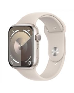 Apple Watch Series 9 Apple Watch Series 9 GPS | Caja de aluminio blanco estelar de 45 mm | Correa deportiva blanco estelar