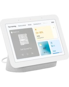 Google Nest Hub de 7" | Pantalla Inteligente con Asistente de Google (2da Generación) | Blanco Tiza