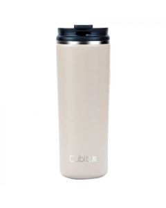 Cubitt Termo Mug 16 OZ | bebidas frías hasta 12 horas | Libre de BPA | Tapas a prueba de fugas | Off White