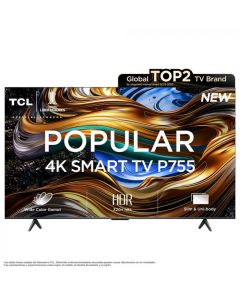 Televisor 50" TCL P755 | 4K UHD | Google TV | Procesador AiPQ | ISDB-T | Dolby Vision | Atmos | 120Hz | Wi-Fi | BT | 3 años de Garantía